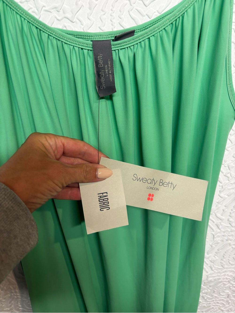 Sweaty Betty Green Maxi Dress Flowy Boho Resort Vacation NWT - Picture 2 of 6